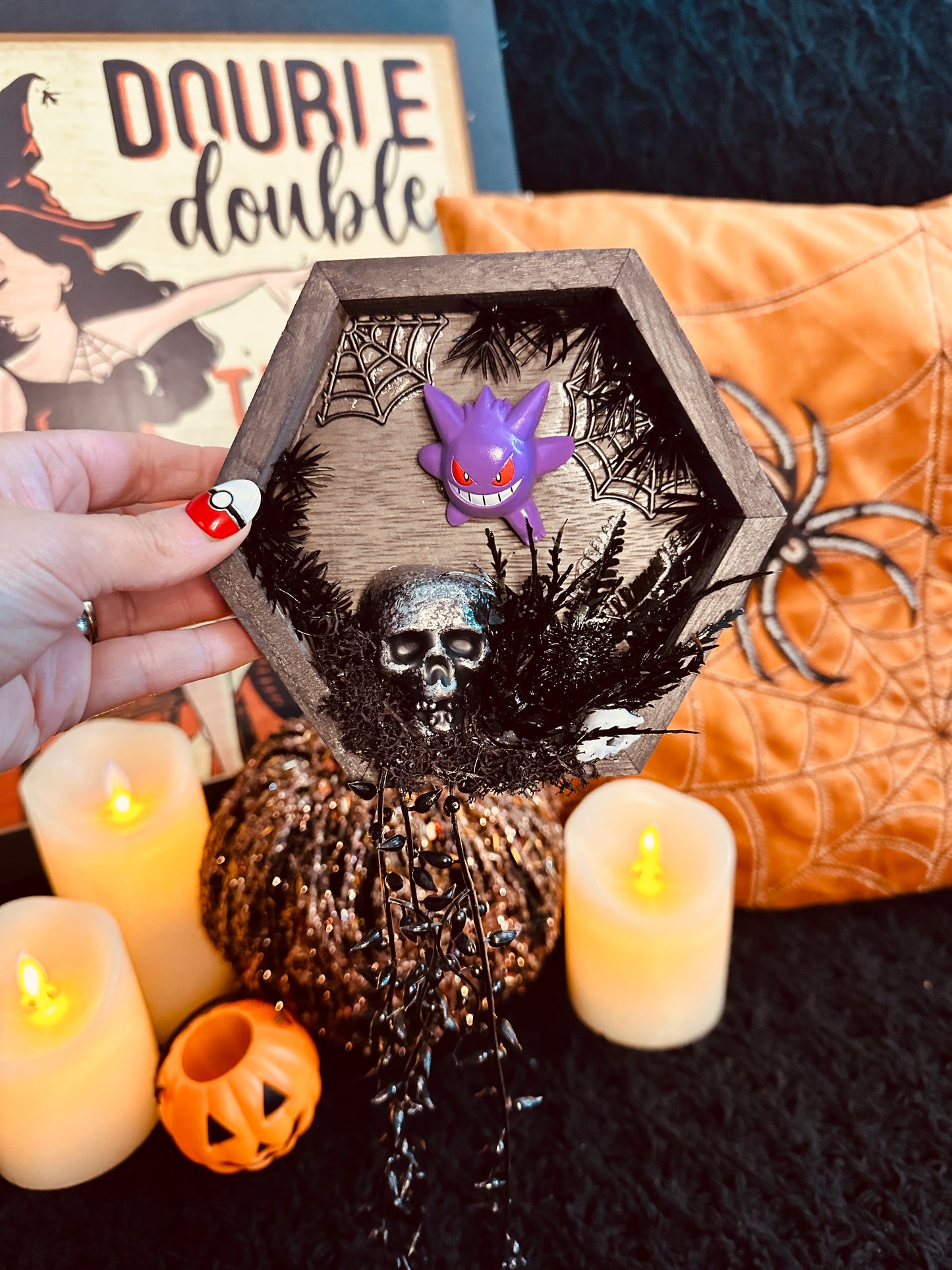 Hangable Spooky Hexagon Terrariums