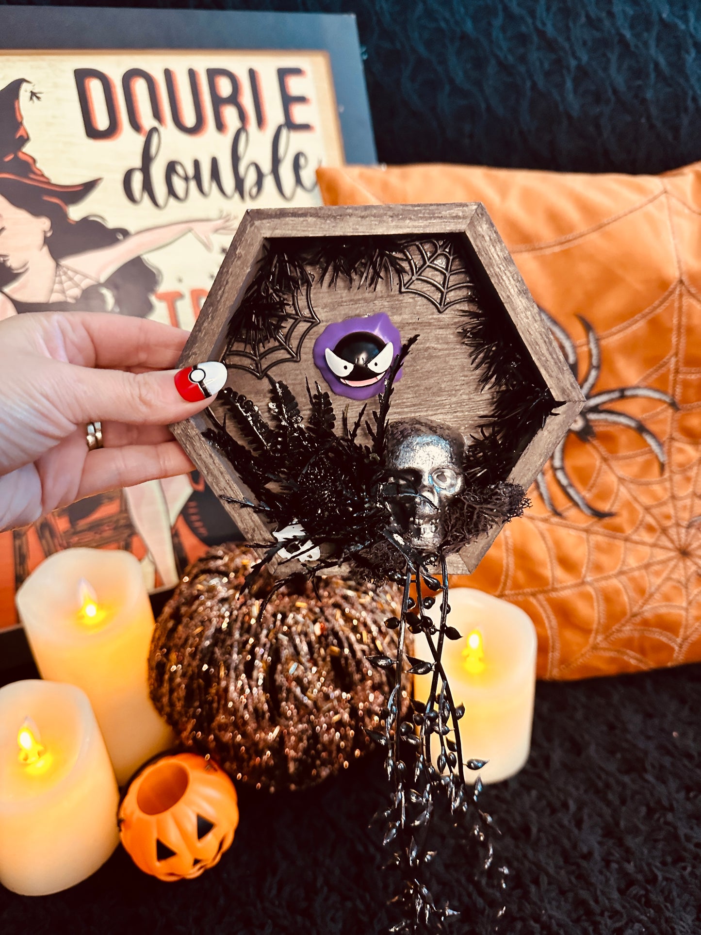 Hangable Spooky Hexagon Terrariums