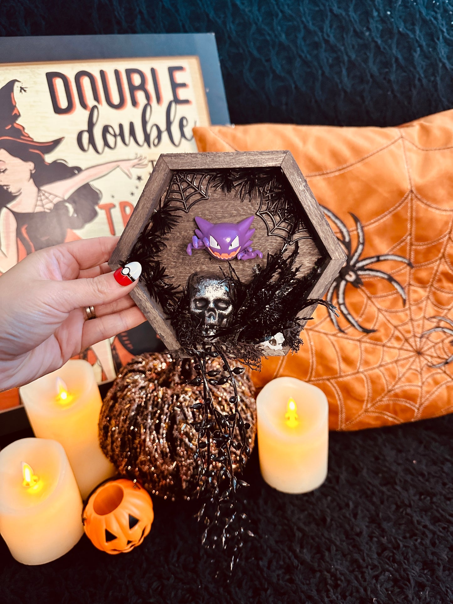 Hangable Spooky Hexagon Terrariums