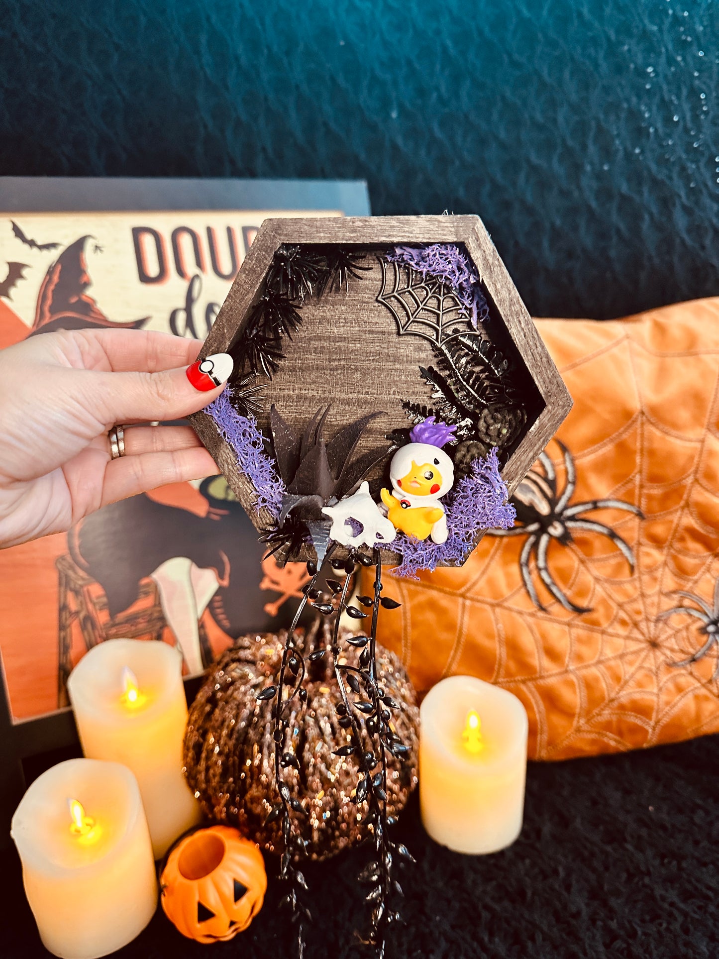 Hangable Spooky Hexagon Terrariums