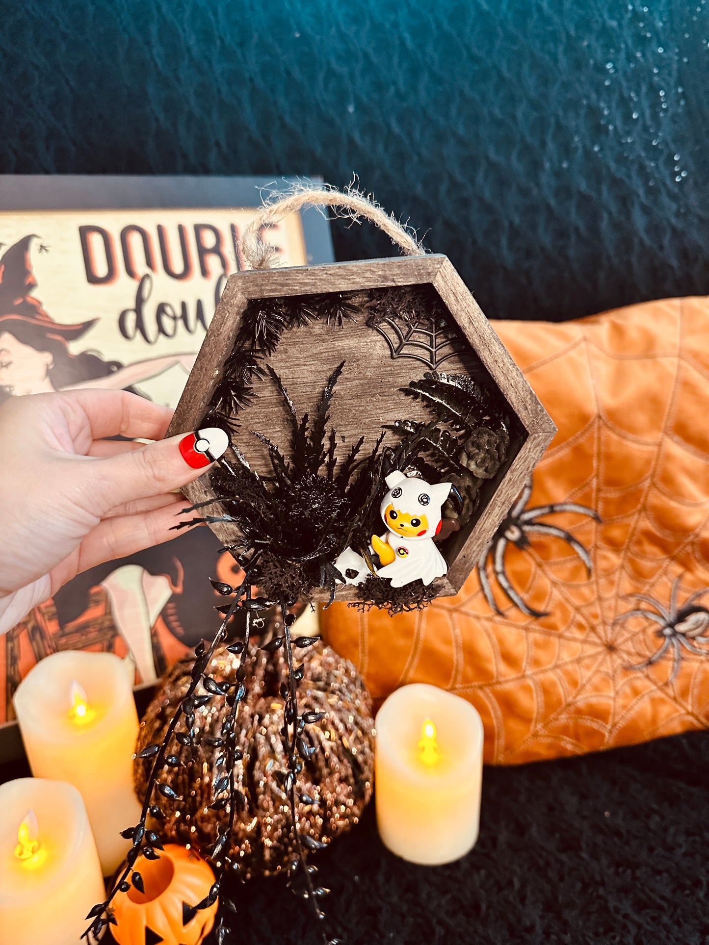Hangable Spooky Hexagon Terrariums
