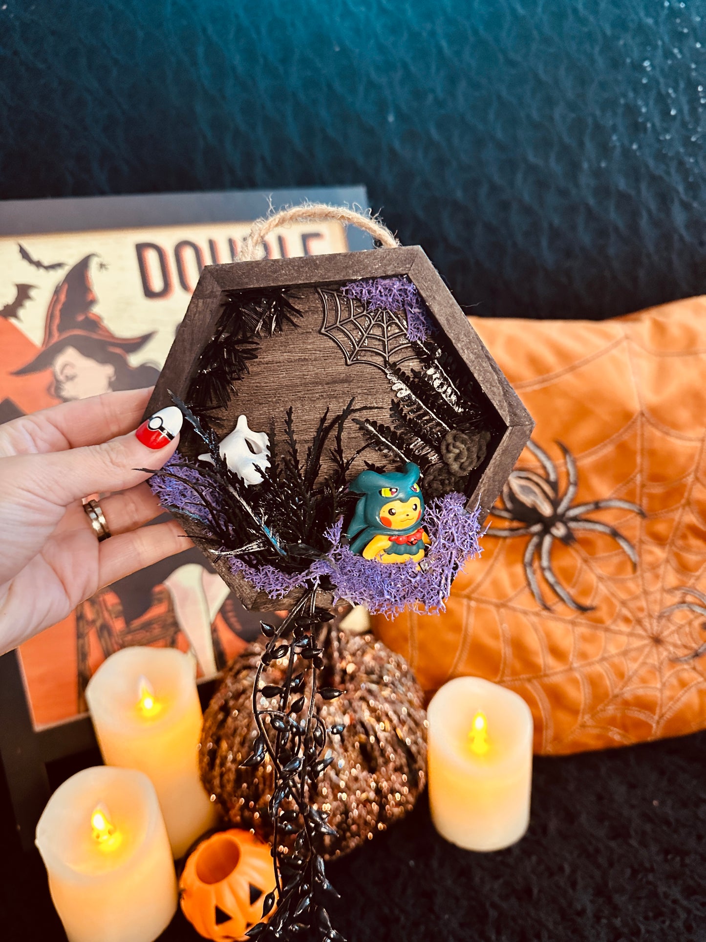 Hangable Spooky Hexagon Terrariums