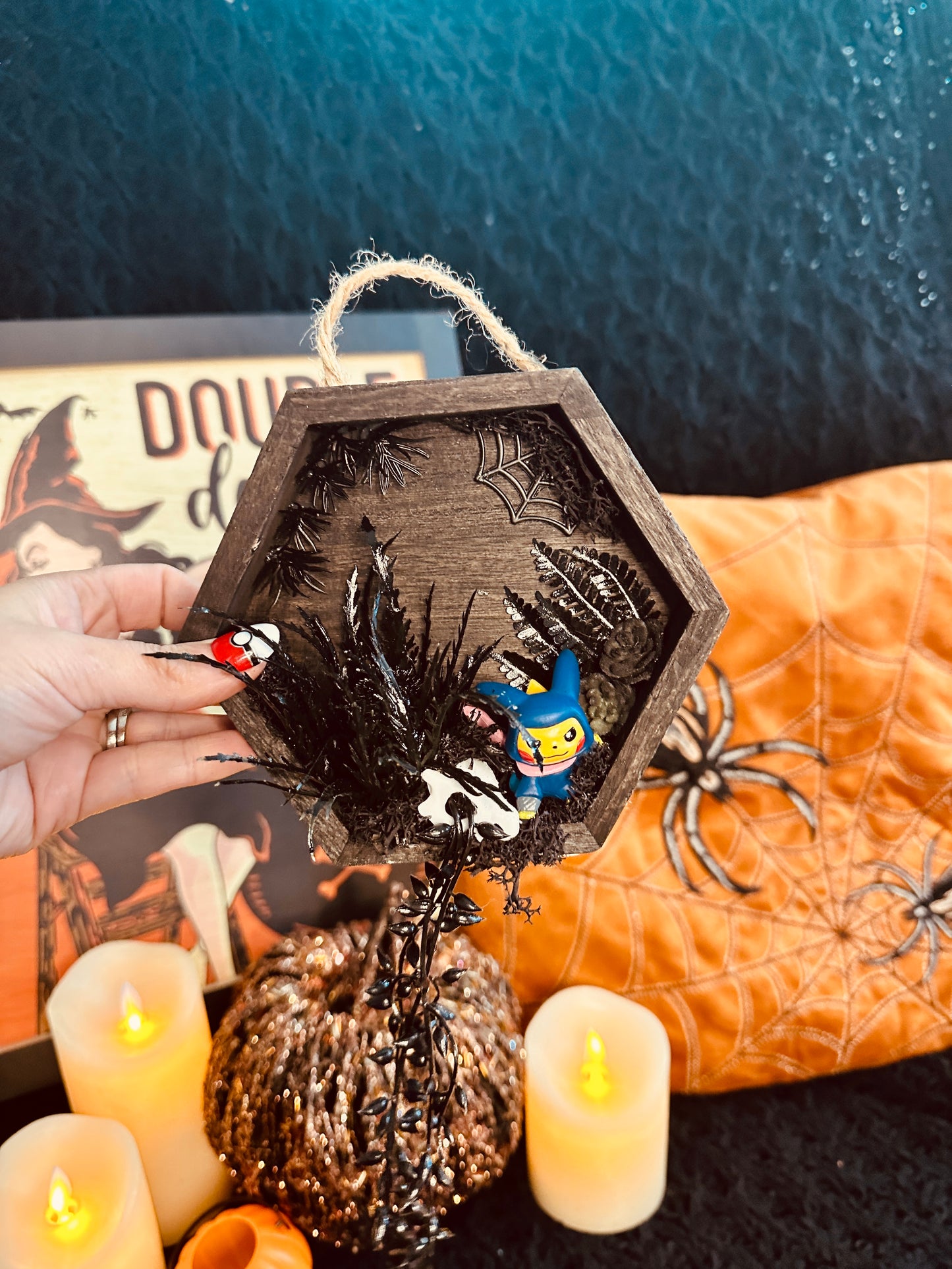 Hangable Spooky Hexagon Terrariums