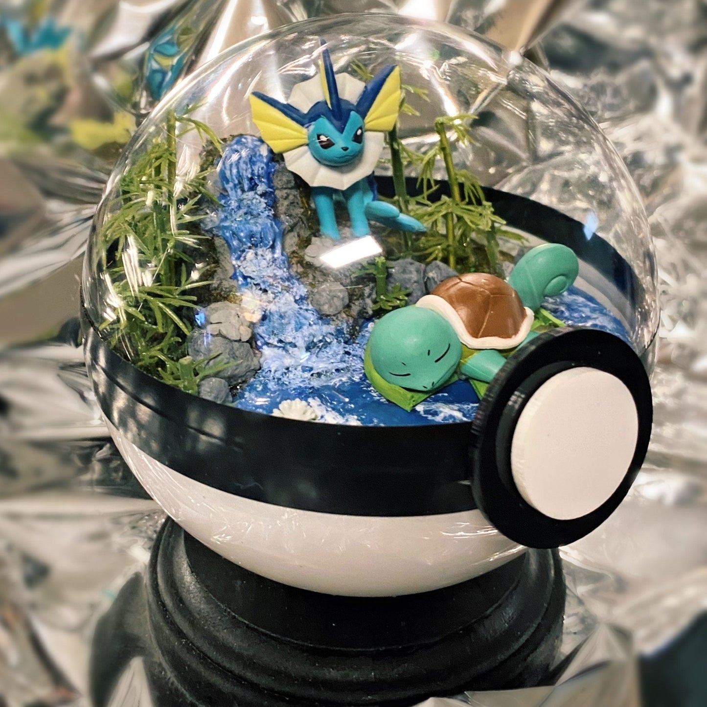Custom Pokémon Terrarium Bamboo Pond forest
