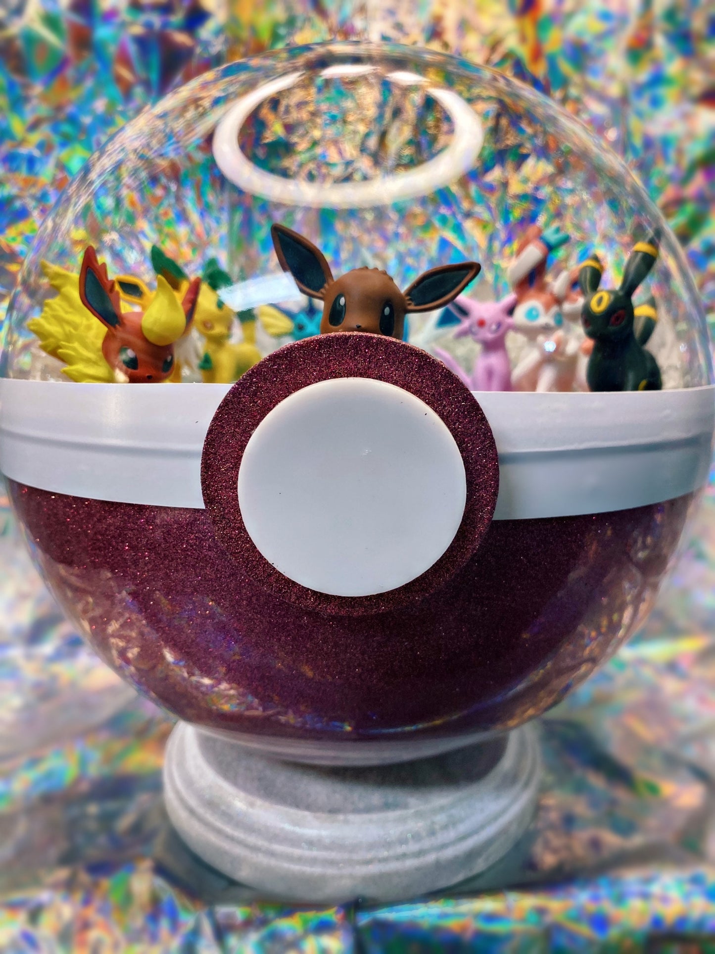Eeveelution Crystal Pokeball GIANT 8 inch