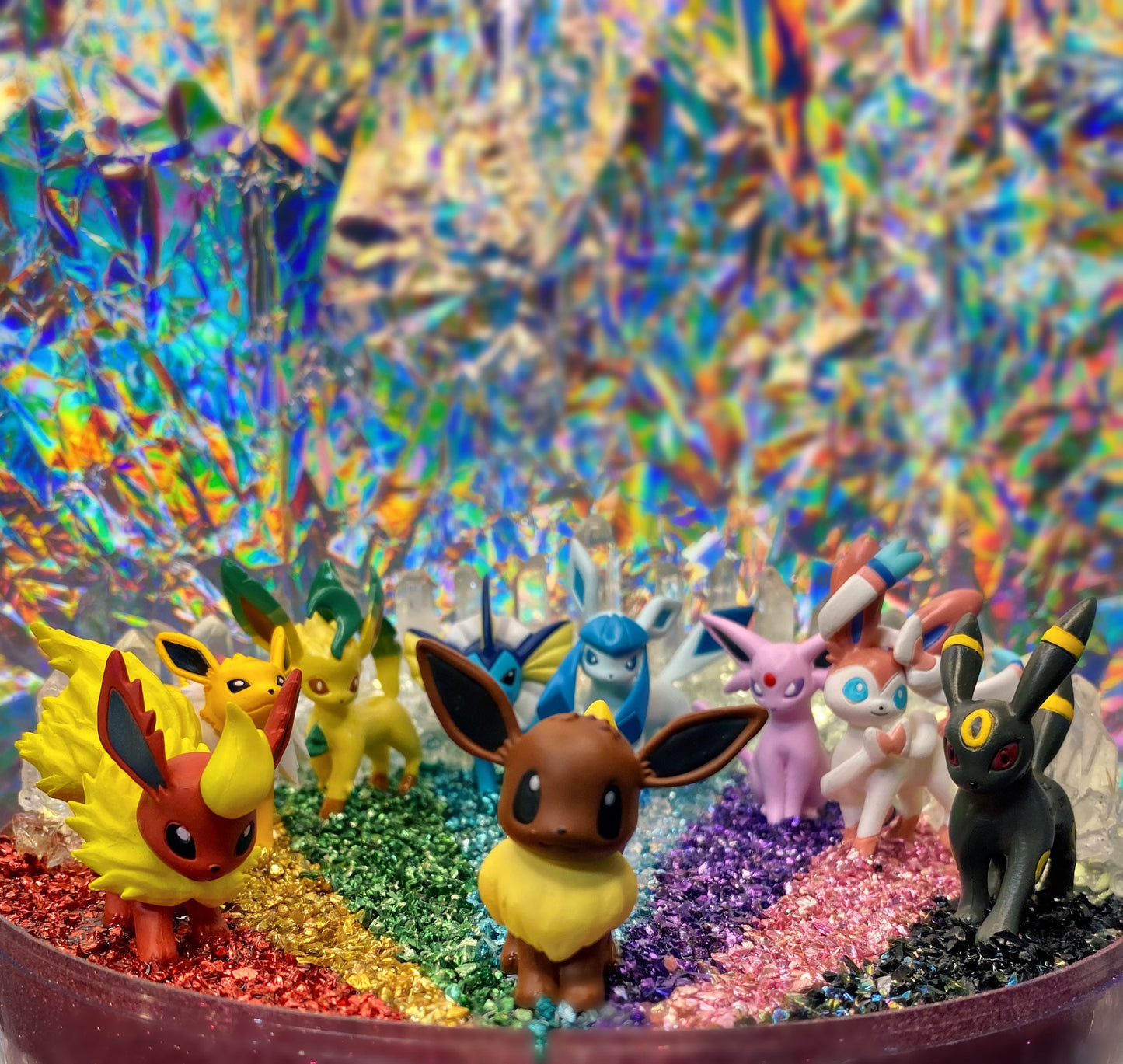 Eeveelution Crystal Pokeball GIANT 8 inch