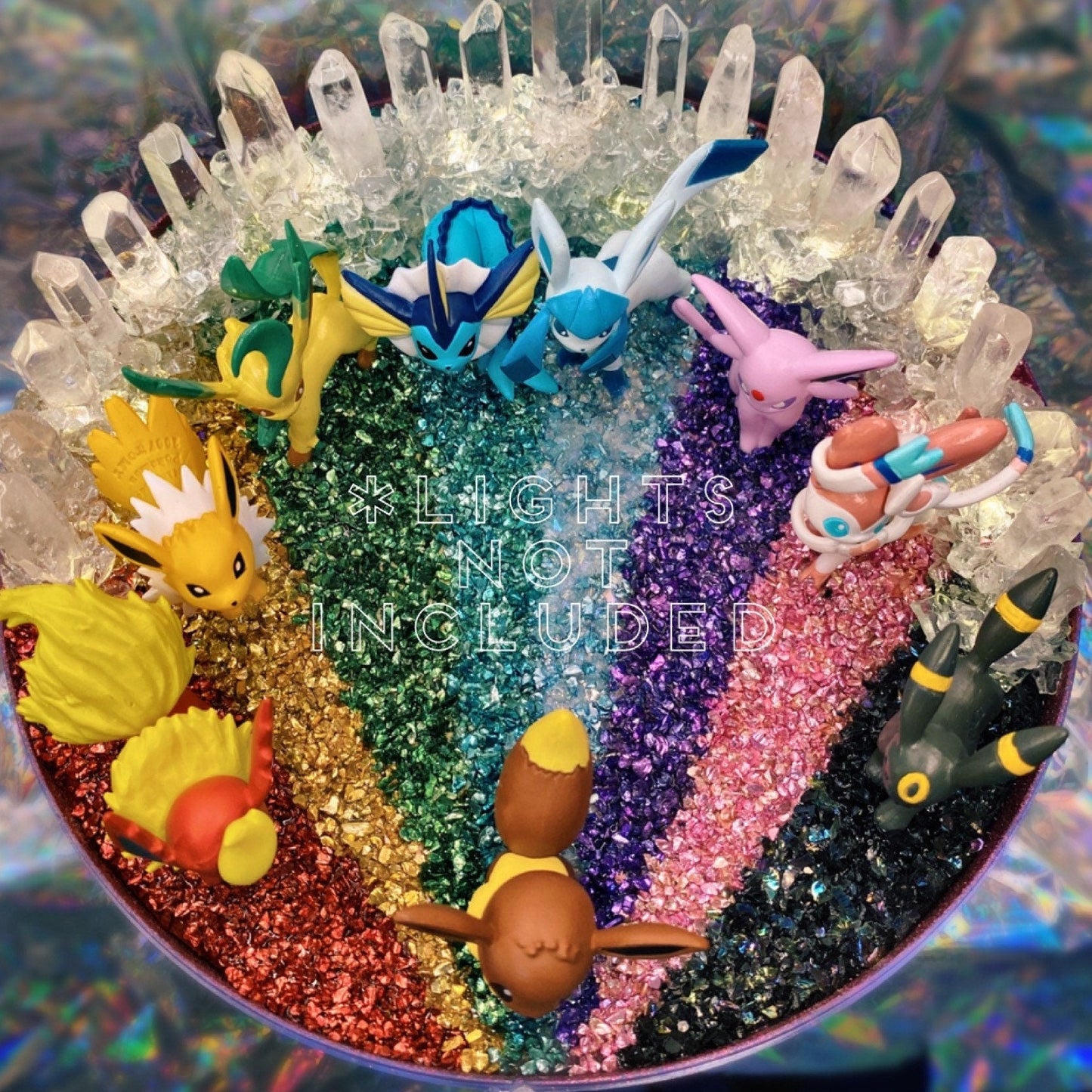 Eeveelution Crystal Pokeball GIANT 8 inch